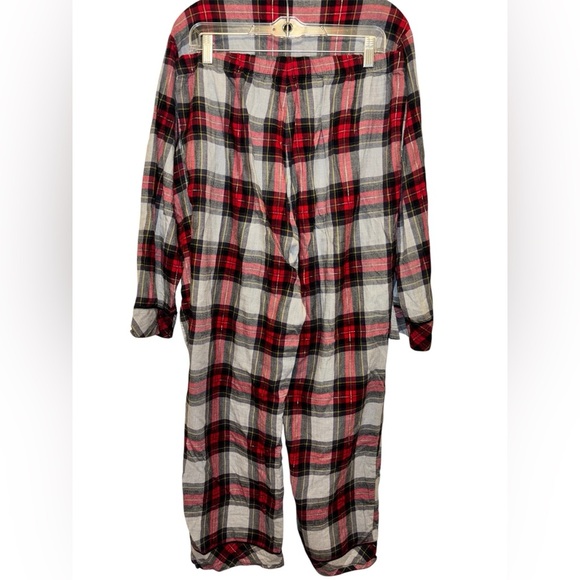 Victoria's Secret Plaid Flannel 2-Piece Pajama Set Size L - Picture 2 of 4